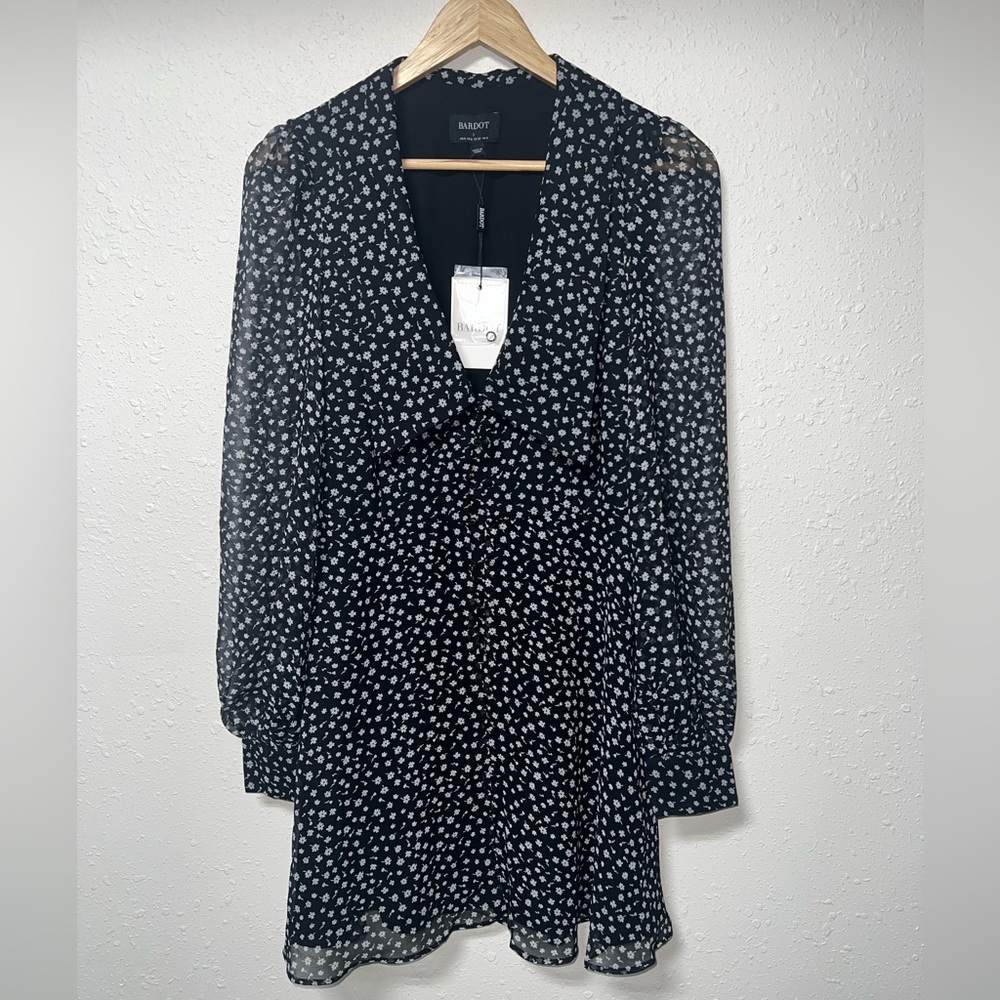 Bardot Mini Georgette Ditsy Dress Women’s‎ Size Small